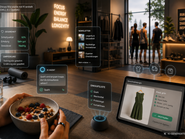 Konsum 2030: ein Tag Voller Technologie im Hintergrund