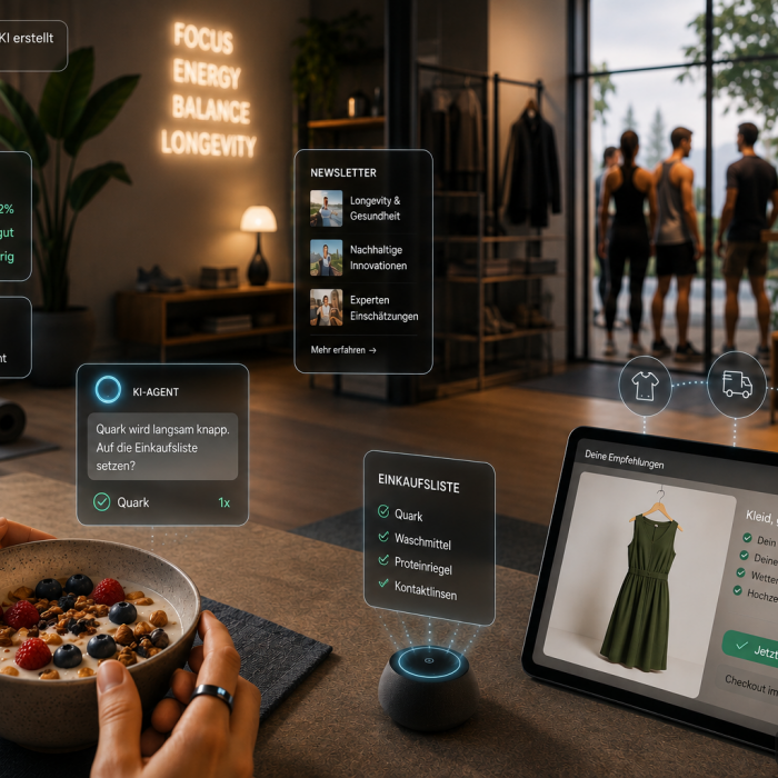 Konsum 2030: ein Tag Voller Technologie im Hintergrund