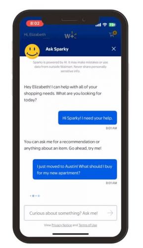 Walmarts Sparky: Chatbot als Alltagshelfer